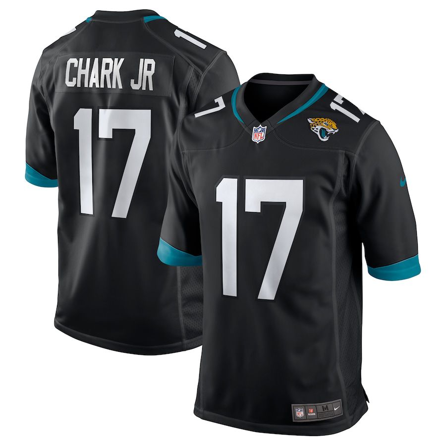 Men Jacksonville Jaguars 17 D.J. Chark Nike Black Game NFL Jersey